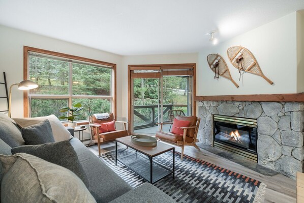 Living area: Pull out sofa