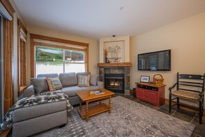 Living area: Pull-out sofa