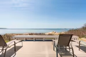 FRONT DECK OVERLOOKING OCEAN