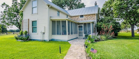 Our rock home was built in the 1890ies.  The wooden structure was added in 1920s