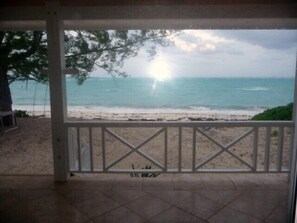 On the veranda of the Villa