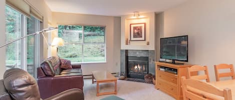 Living area: Pull-out sofa