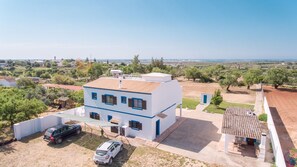 vista aérea da casa 