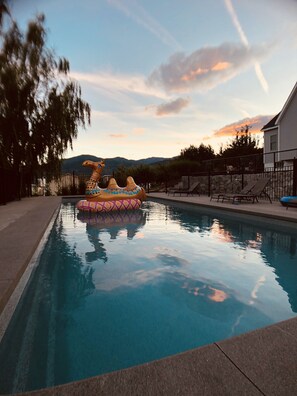 40 ft heated pool