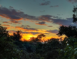 Stunning sunset viewed from the casa