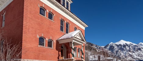 Exterior of the Historic Miner's Union.  What a view!