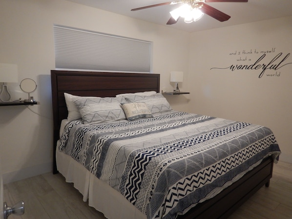 Master Bedroom with Memory Foam King size Mattress