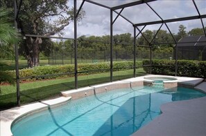 Private Custom Pool with spa.  Not a hot tub.