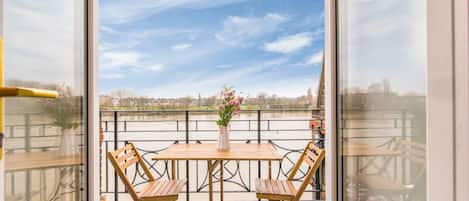 Balcony overlooking River