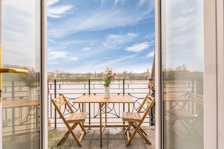 Balcony overlooking River