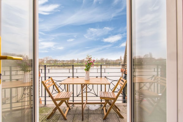 Balcony overlooking River