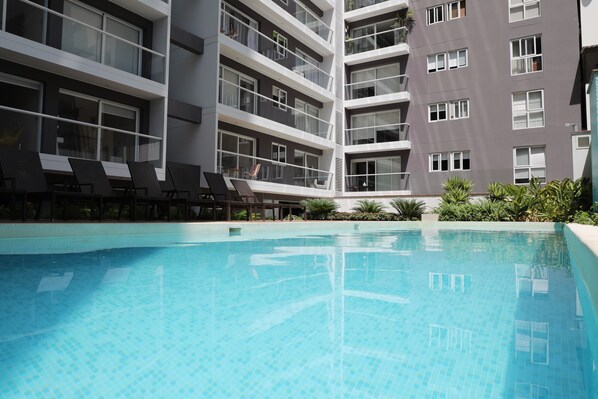 Ground Level  - Outdoor pool / Building Amenities.