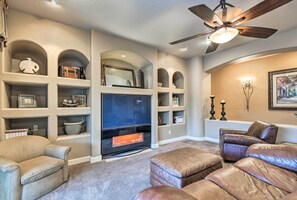 Living Room | Electric Fireplace | Smart TV