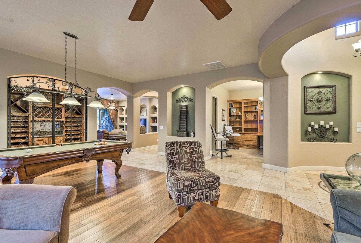 Luxe Gilbert Home w/ Heated Pool + Putting Green!