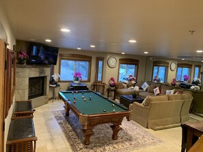 Downstairs Living Room (ping pong + pool table)