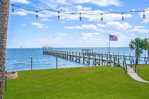 Backyard view - We have the longest dock, closest to the launch pad!