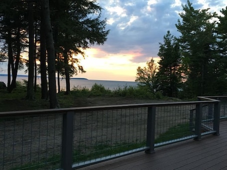 View of Lake Superior from the deck