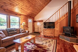 Great Room with Propane Fireplace