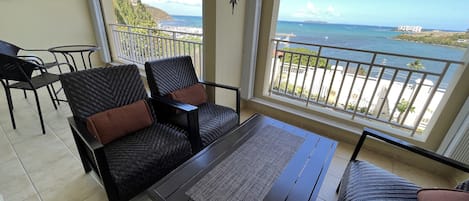 Double Balcony seating areas to enjoy Ocean Views! Being here is truly Amazing!