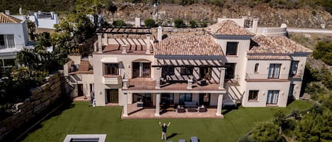 Drone view of the villa