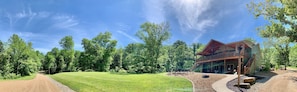 Taken from private drive leading down to gravel bar on Meramec River  