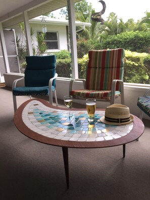 The lanai.