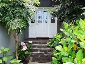 Beautifully landscaped yard. Quiet and relaxing.