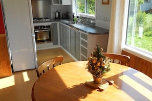Dining and kitchen