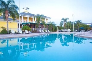 One of 4 Pools with Jacuzzi and Bar/Lunch Area