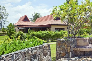 The house seen from the poolarea