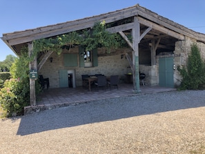 View of the covered terrace