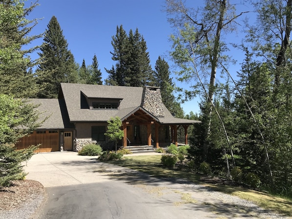 Nestled in the forest on the banks of Fish Creek