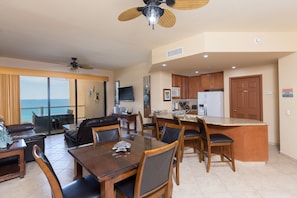 Open space in the kitchen area.