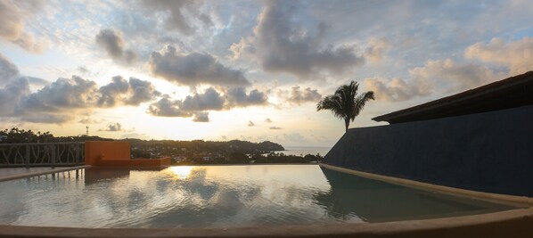 Enjoy our Roof top infinity pool and terrace at Villa los Corales
