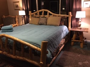 Aspen king size bed with gel cooling strip