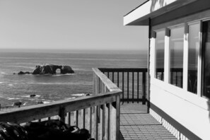View from front door and 360 degree wraparound deck.