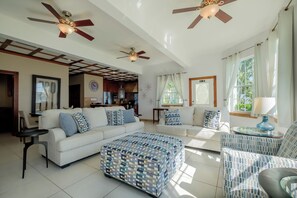 Living area with new furniture