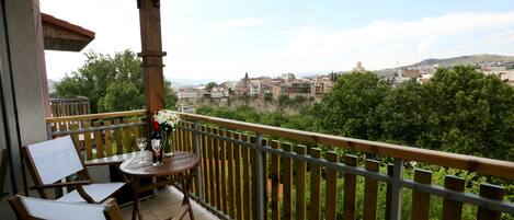 View from our home balcony to old Tbilisi