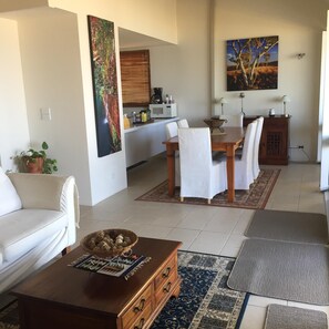 Sitting area for ocean views & sundowners on a cooler night. Wedge two
