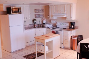 Fully stocked kitchen