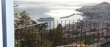 Vue de l'amphithéâtre de Funchal et l'océan