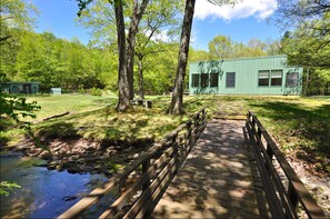 Back of the house from the bridge