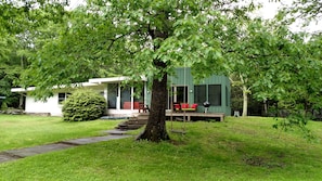 Rear of house & back deck