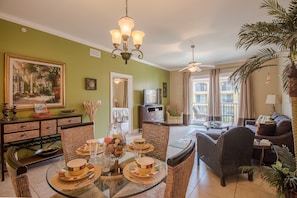Dining and living room