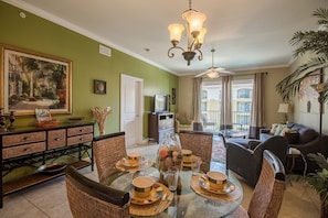 Dining and living room