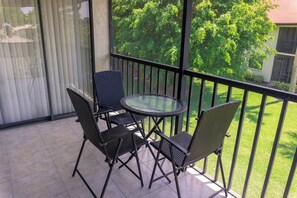 A view from your very own balcony, at any time of the day it's amazing and relaxing!