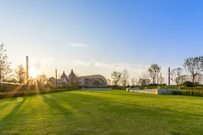 Outdoor wedding area