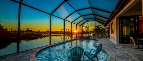 Heated pool vacation rental in Cape Coral, Florida