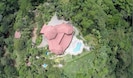 overhead aerial shot of house and surroundings