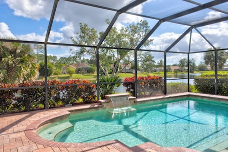 Direct lake views past the pool